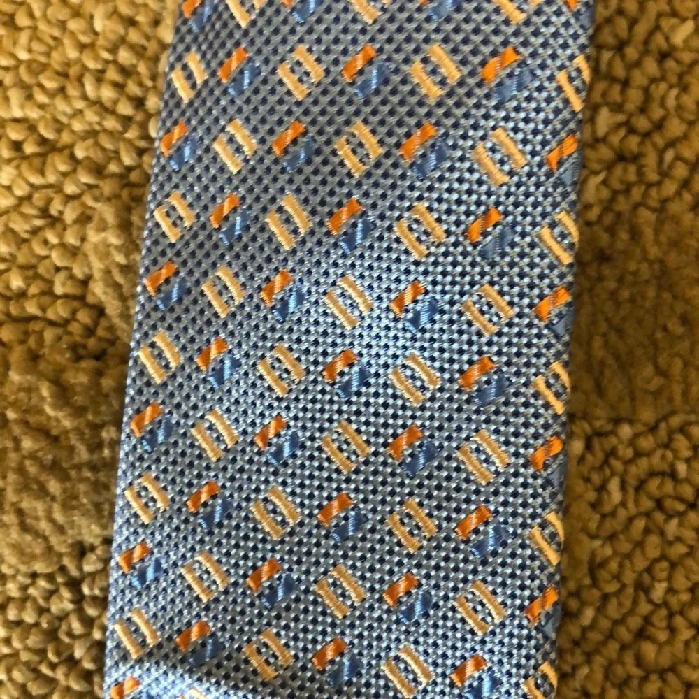 Danielli Milano blue silk tie NWT